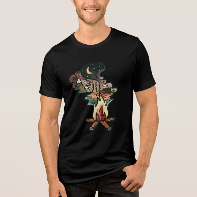 Camiseta Triblenda Campfire Night Adventure (Anverso)