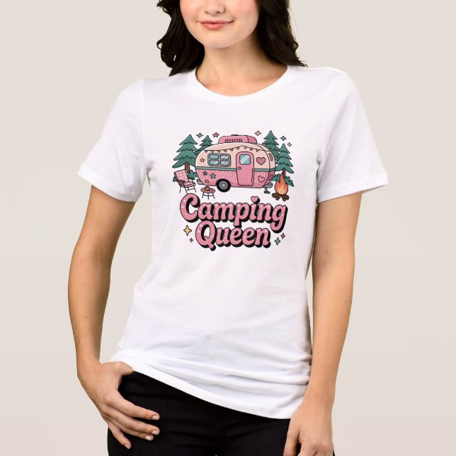 Camiseta Triblenda Camping Queen Sublimation Outdoor Adventure (Anverso)