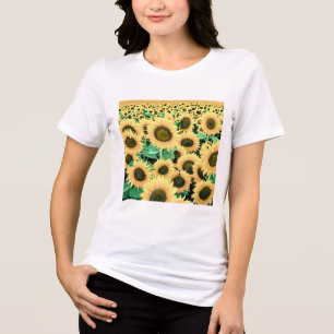 Camiseta Triblenda Campo de girasoles dorados