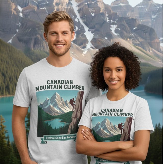 Camiseta Triblenda Canadian Rockies Climber Explore Mountain Adventur (Subido por el creador)