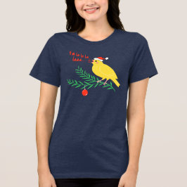 Camiseta Triblenda Canario Cantante de Navidad