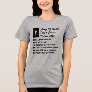 Camiseta Triblenda Canciones De Salud, Amor Y Éxito 2025