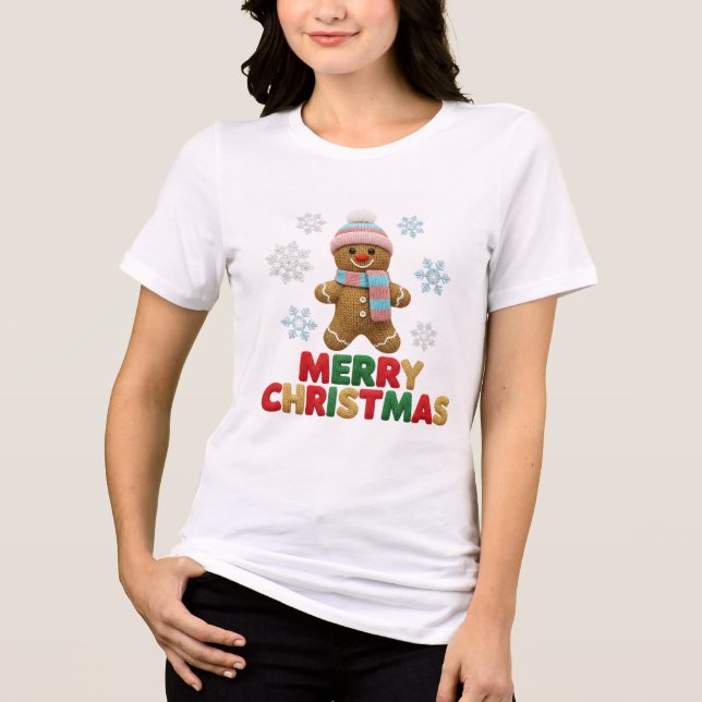 Camiseta Triblenda Candy Cane Merry Christmas T-Shirt | Sweet T-Shirt (Anverso)