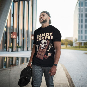 Camiseta Triblenda Candy Corpse Funny Halloween Candy Pun