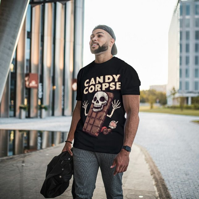 Camiseta Triblenda Candy Corpse Funny Halloween Candy Pun (Subido por el creador)
