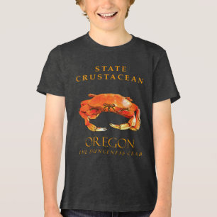Camiseta Triblenda Cangrejo de Dungeness Crustáceo del Territorio de