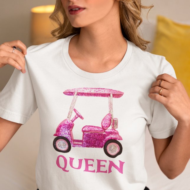 Camiseta Triblenda Cañón de Faux de Carro de Golf Rosa (Subido por el creador)