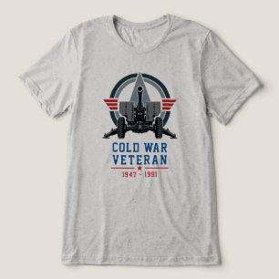 Camiseta Triblenda Cañón Militar Veterano de Artillería de la Guerra