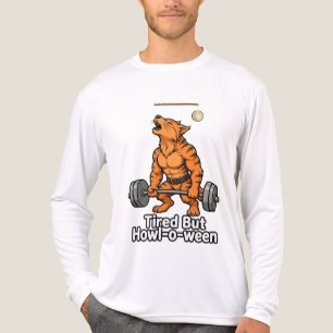 Camiseta Triblenda Cansado Pero Howl o ween Divertido Halloween Gimna