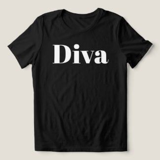 Camiseta Triblenda Cantante de Ópera Diva Música Minimalista Tema Mus