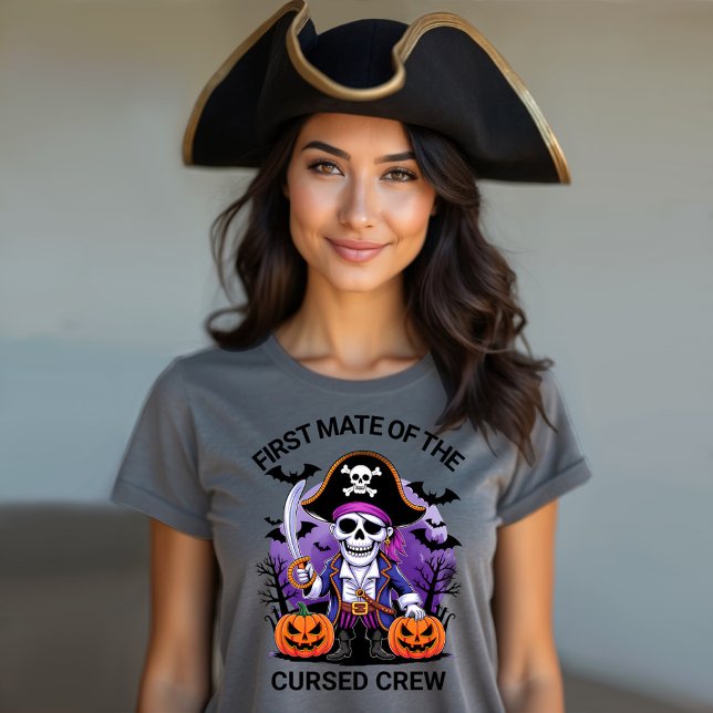 Camiseta Triblenda Capitán pirata de Halloween del equipo maldecido (Subido por el creador)