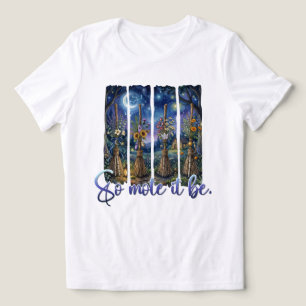 Camiseta Triblenda Caprichosa Floral Mágica Así Sea Celestial