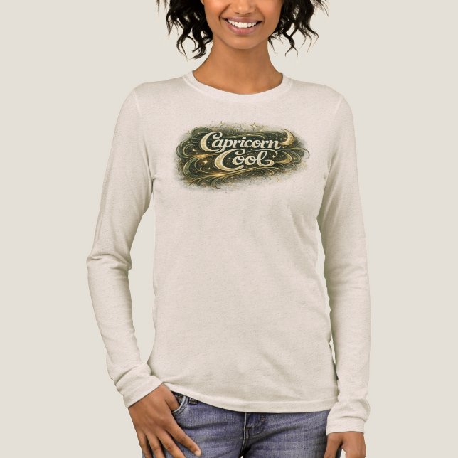 Camiseta Triblenda Capricorn Cool Zodiac T-Shirt – Earth Sign Astrolo (Anverso)