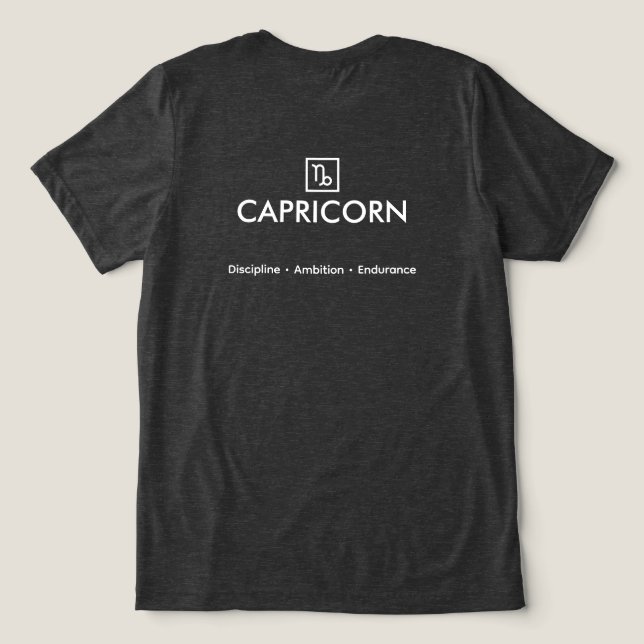 Camiseta Triblenda Capricorn – The Visionary Architect (Diseño Reverso )