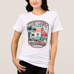 Camiseta Triblenda Cápsula Flamingo de Key West Florida Keys