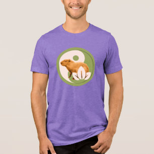 Camiseta Triblenda Capybara Zen Yin Yang Naturaleza Pacífica