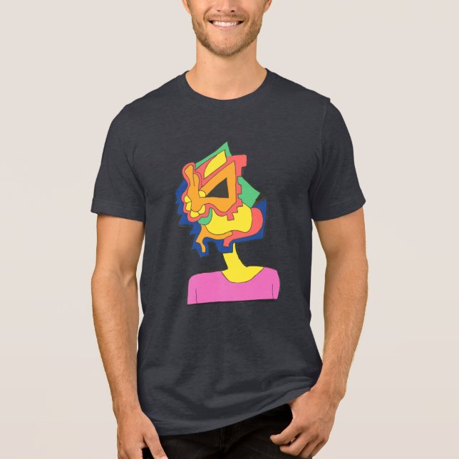 Camiseta Triblenda Cara de conejo (Anverso)