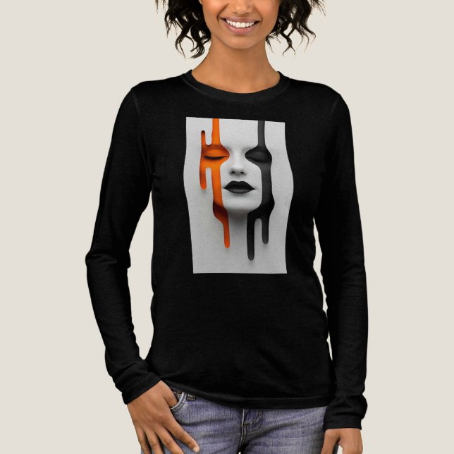 Camiseta Triblenda Cara de Dos Tonos (Anverso)