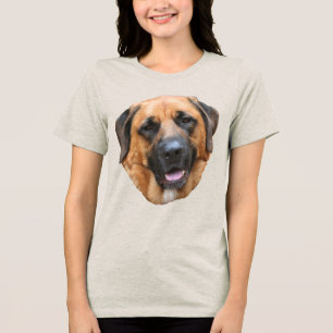 Camiseta Triblenda Cara de perro Mastín Americano