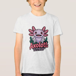 Camiseta Triblenda Cara Sonriente Original de Ajolote Adorable