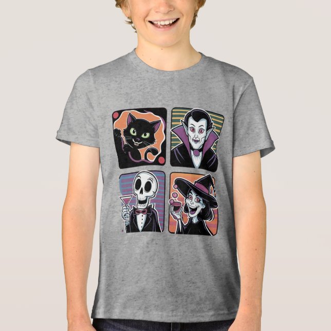 Camiseta Triblenda carácter de halloween (Anverso)