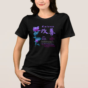 Camiseta Triblenda Caracter japonés femenino "Kaizen" T-Shirt