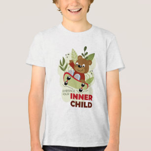 Camiseta Triblenda Carácter Oso interior de la naturaleza del niño