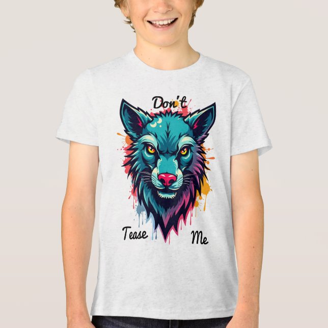 Camiseta Triblenda caracteres icónicos (Anverso)