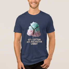 Camiseta Triblenda Caramelo de Mezcla de Poliéster y Algodón