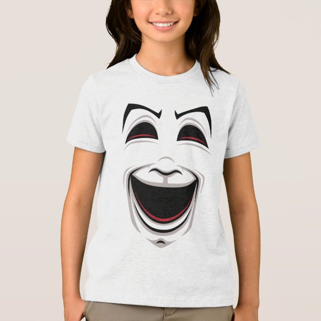 Camiseta Triblenda Caras De La Comedia Y La Tragedia (Anverso)