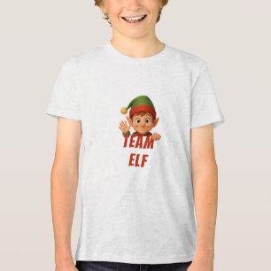 Camiseta Triblenda Caras Divertidas de Elfos   Navidad Divertida para