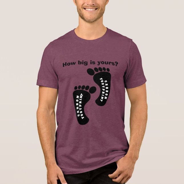 Camiseta Triblenda Carbon FootPrint (Anverso)