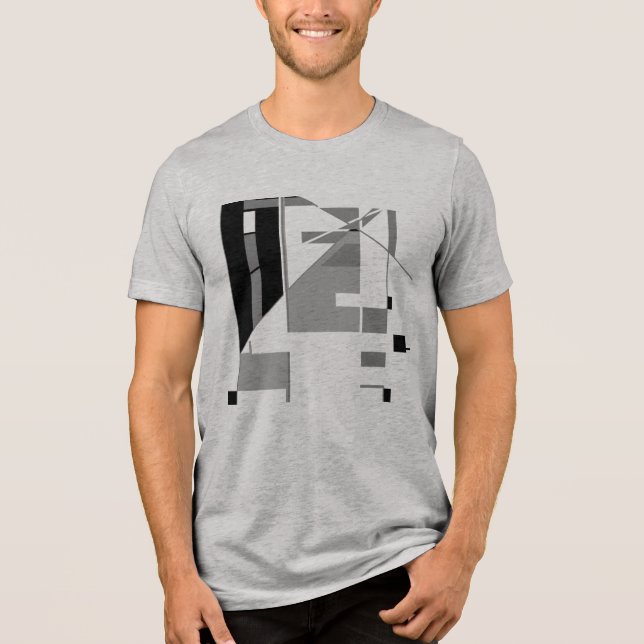 Camiseta Triblenda Carbón gris negro estilo arte suroeste resumen (Anverso)
