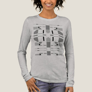 Camiseta Triblenda Carbón gris negro Geométrico Southwest MCM look