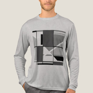 Camiseta Triblenda Carbón gris negro MCM Aspecto geométrico Resumen