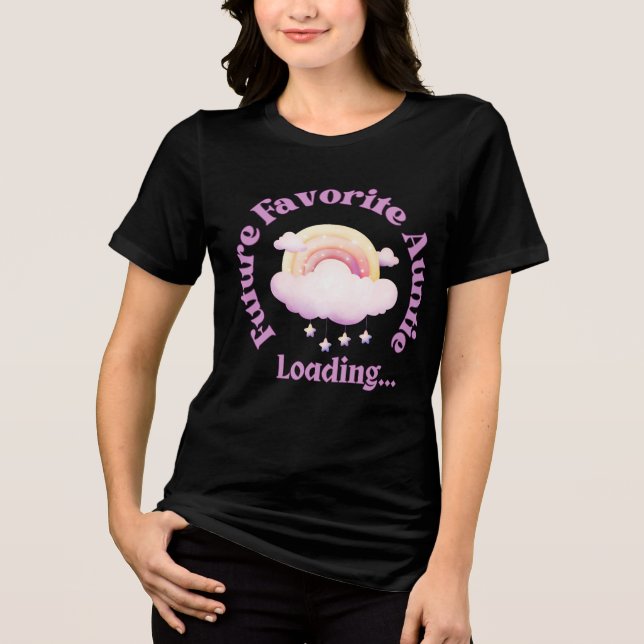 Camiseta Triblenda Carga de tía favorita futura (Anverso)