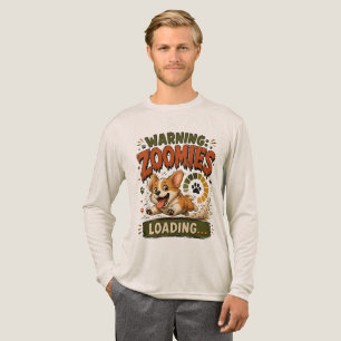 Camiseta Triblenda "Cargando Zoomies Advertencia"Camiseta divertida p