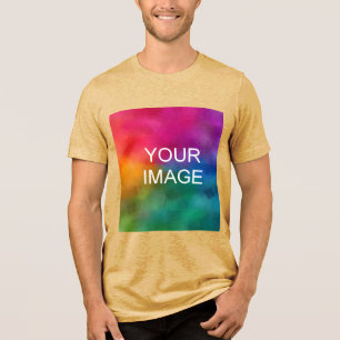 Camiseta Triblenda Cargar su propia plantilla de logotipo fotográfico