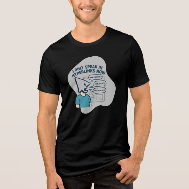 Camiseta Triblenda Caricatura divertida con la cabeza del cursor del  (Anverso)