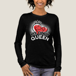 Camiseta Triblenda Carita con mezcla triple : Mi única reina (negra)