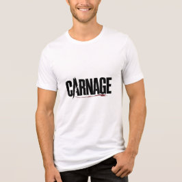 Camiseta Triblenda "Carnage – Sharp Typography Blood Drip Graphic"