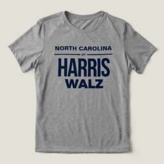 Camiseta Triblenda Carolina del Norte para Harris Walz