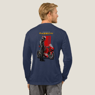 Camiseta Triblenda Carreras de Superbike Pasión Máxima Gráfica de Mot