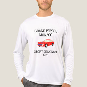 Camiseta Triblenda Carreras del Gran Premio de Mónaco de 1973 Vintage