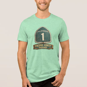Camiseta Triblenda Carretera de California uno Pacific Coast Highway