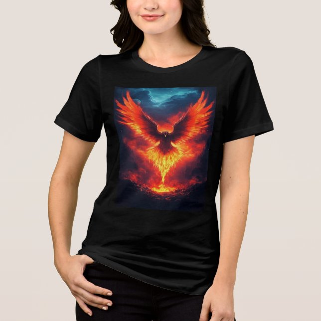 Camiseta Triblenda Carretera Tri-Blend de Fire Phoenix Rising (Anverso)