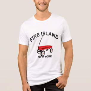 Camiseta Triblenda Carro rojo de Fire Island vacaciones de verano en 