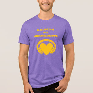 Camiseta Triblenda Cartas a Bernadette (Morado y Oro)