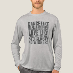 Camiseta Triblenda Cartel de texto rústico Grunge con cita inspirador
