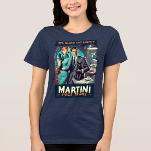 Camiseta Triblenda Cartel de viaje espacial Martini SP5: Agencia Blac